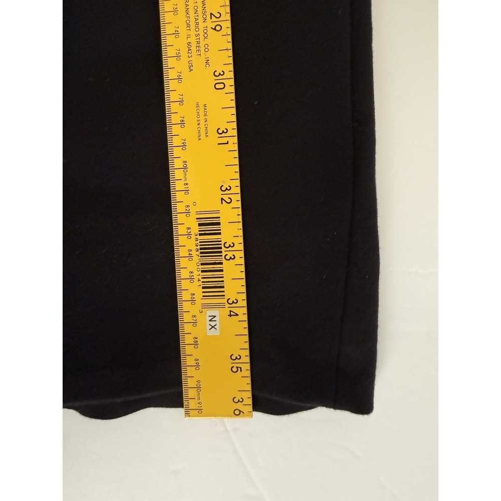 Lands' End Sheath Dress 12P Black Career Minimalist Capsule Scuba 3/4 Sleeve - Picture 9 of 10